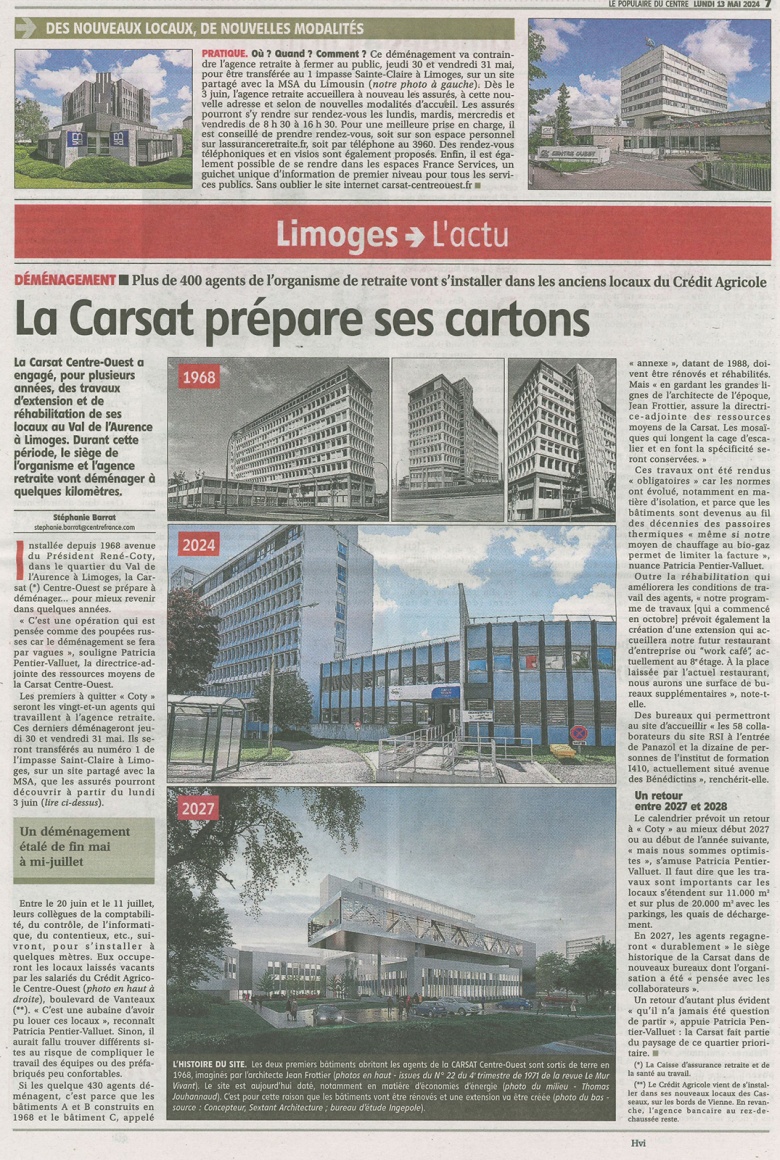 14.05.2024 - TRAVAUX CARSAT LA PRESSE EN PARLE !